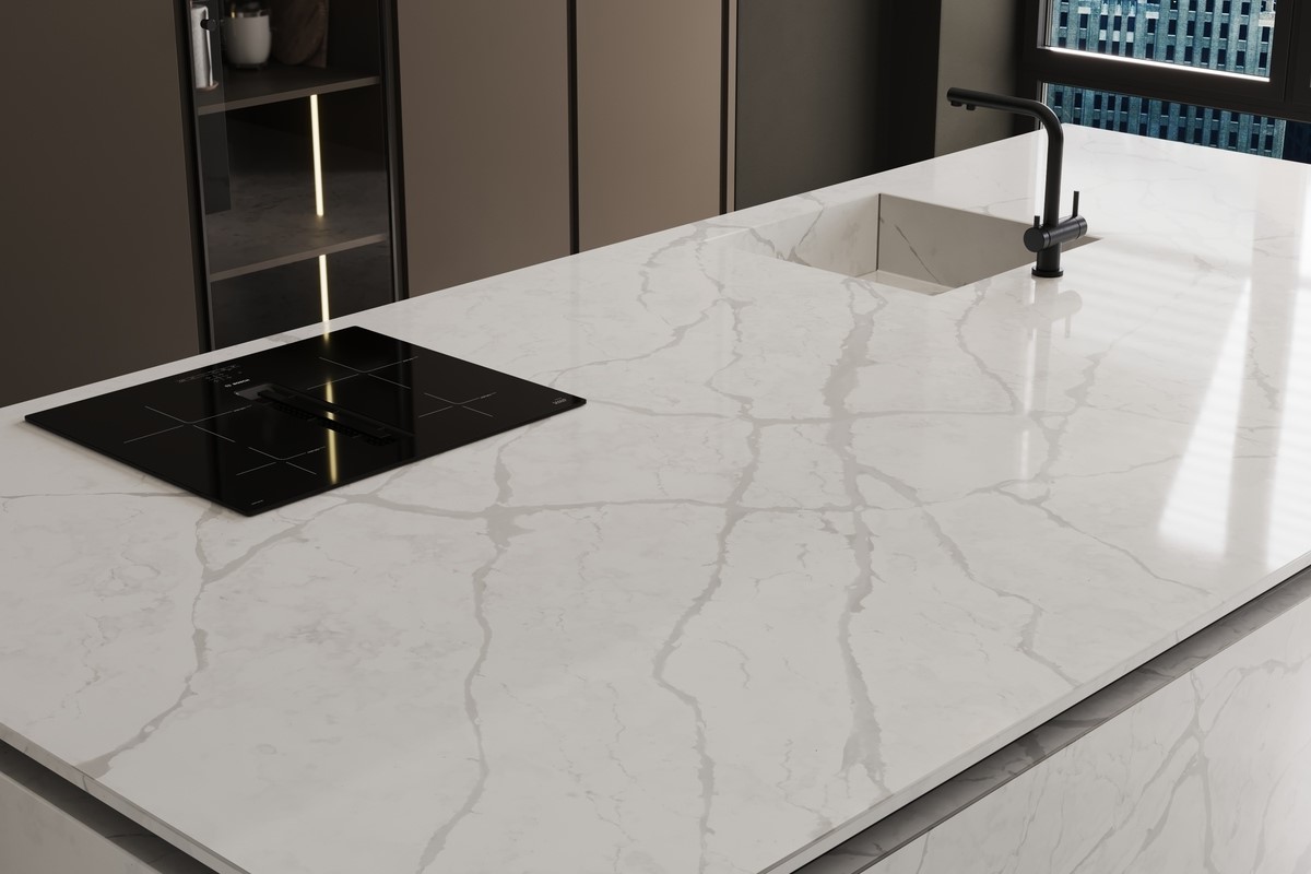 Столешница из агломерата Arabescato Corcia EQAM 046