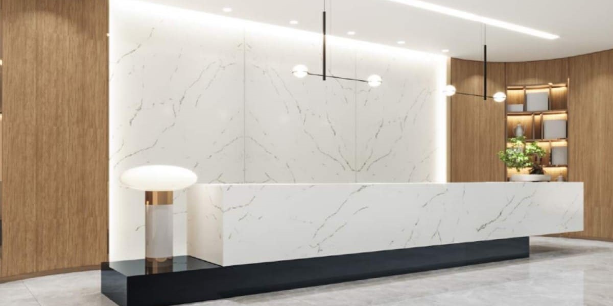 Кварцевый агломерат Carrara Lincoln в интерьере Кварцевый агломерат Carrara Lincoln в интерьере